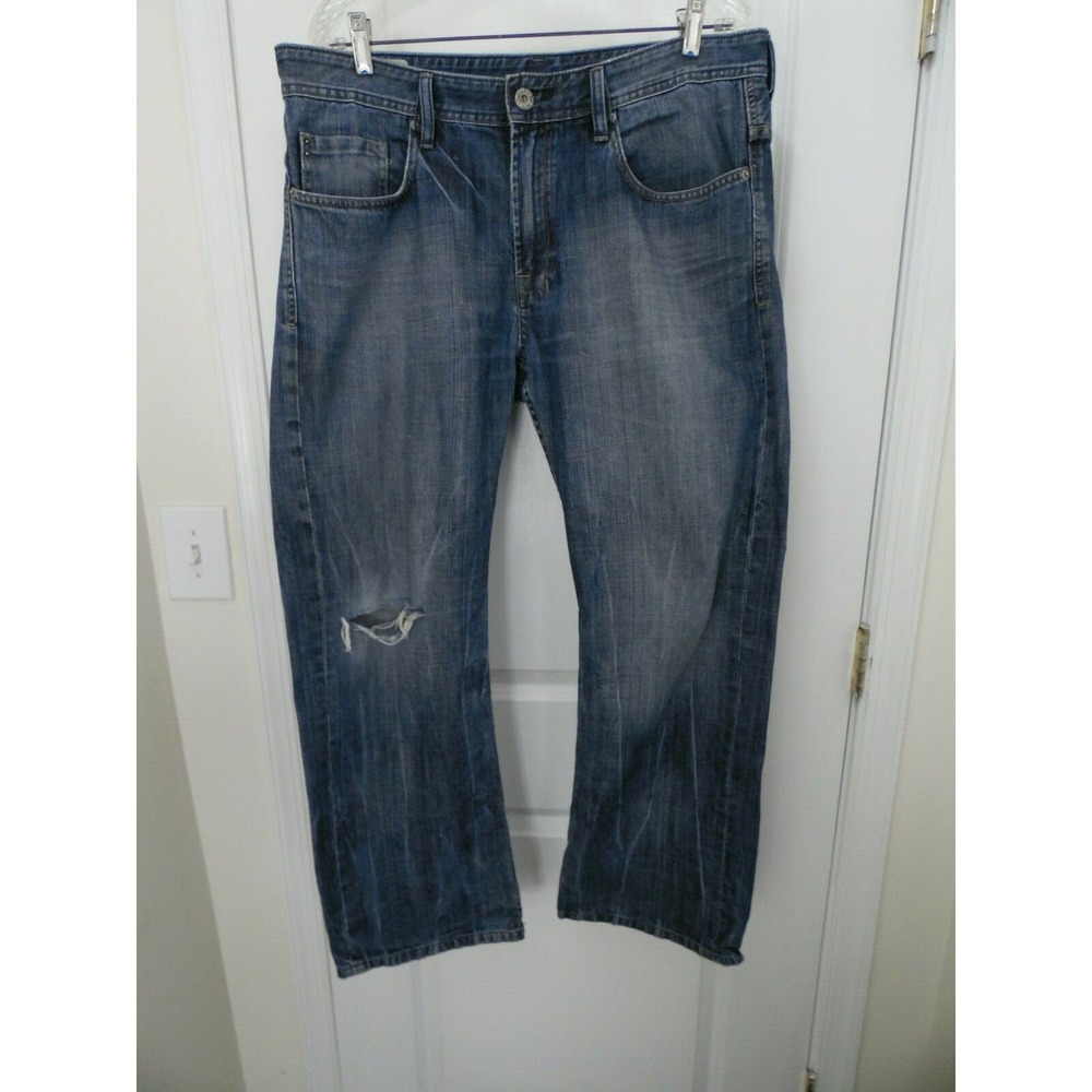 Buffalo David Britton Ruffer Jeans Men's Blue Straight 36x30 (38x30)‎